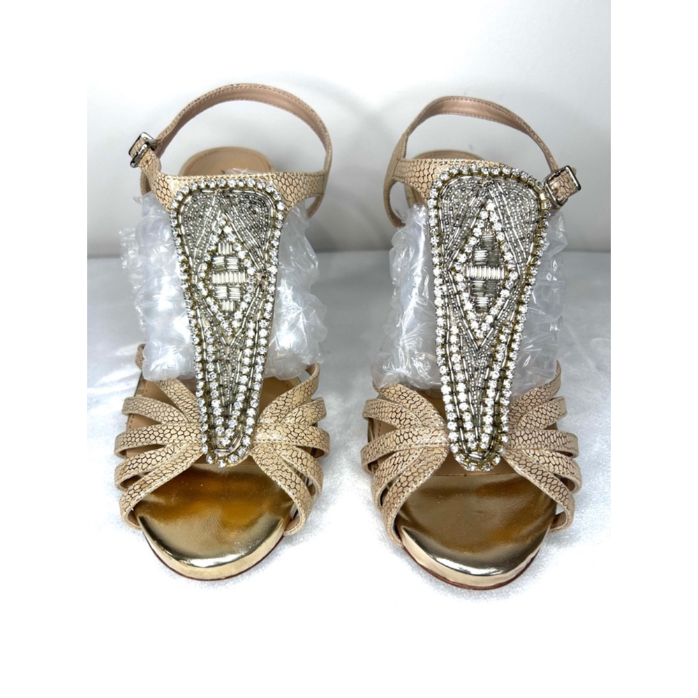 Women's Antonio Melani Sandals, Beige, embellished Size 9M